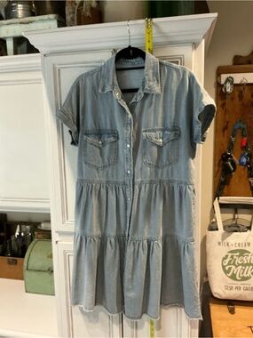Adorable Versatile Tiered SOFT Denim Dress